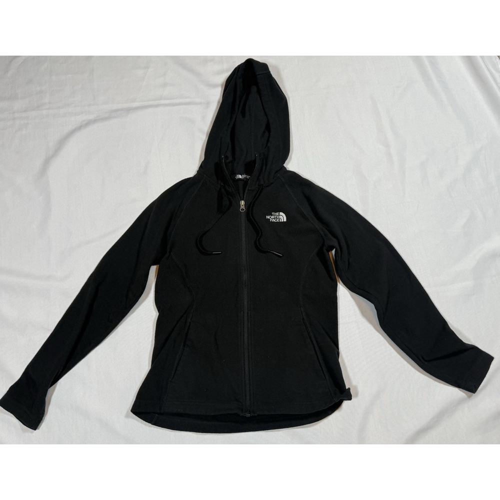The North Face Women’s Black Hooded Hoodie Sweatshirt Jacket S/P Small Full Zip
